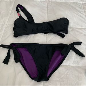 One shoulder Black Bikini